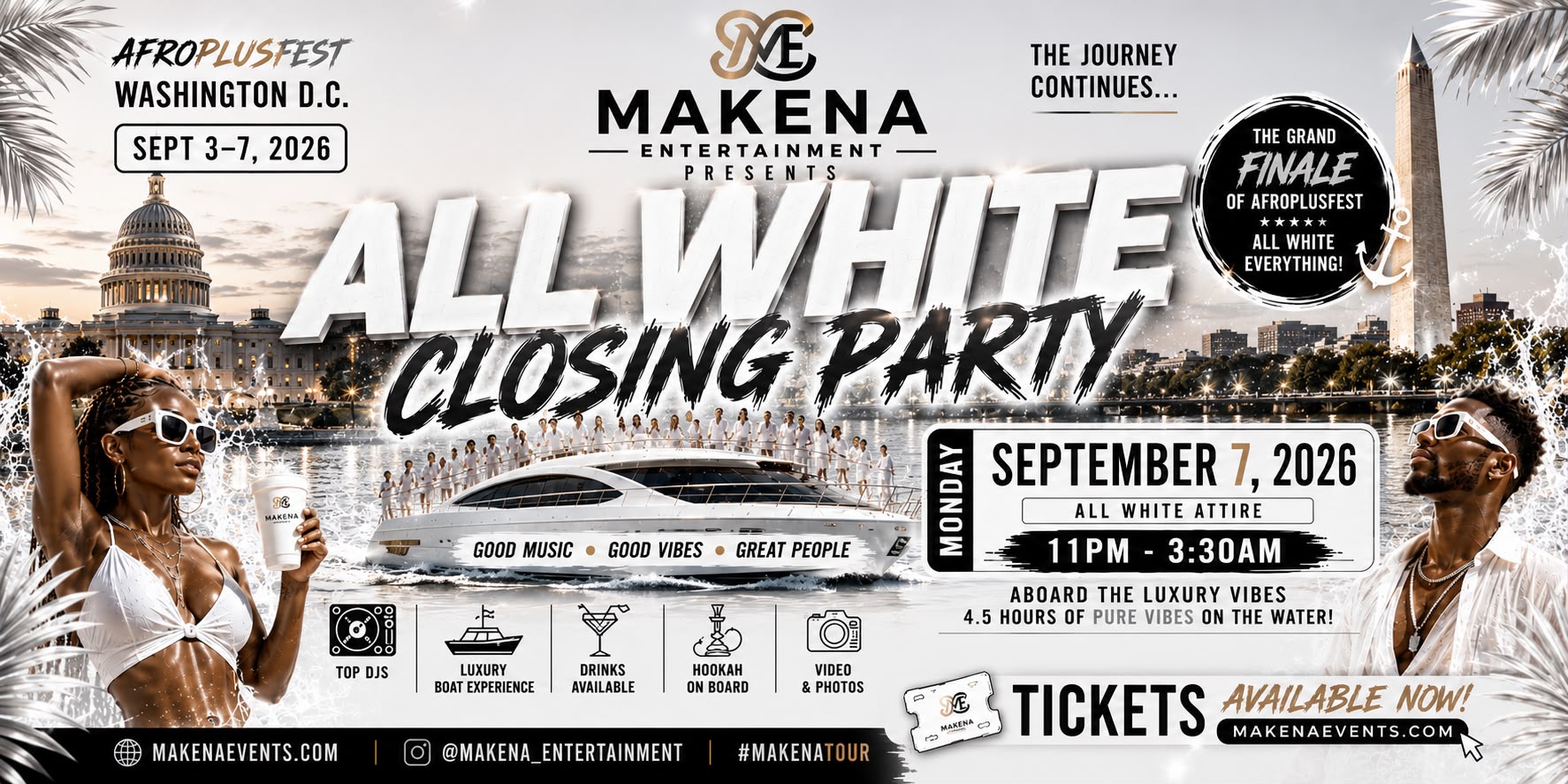 AfroPlusFest DC All White Closing Party