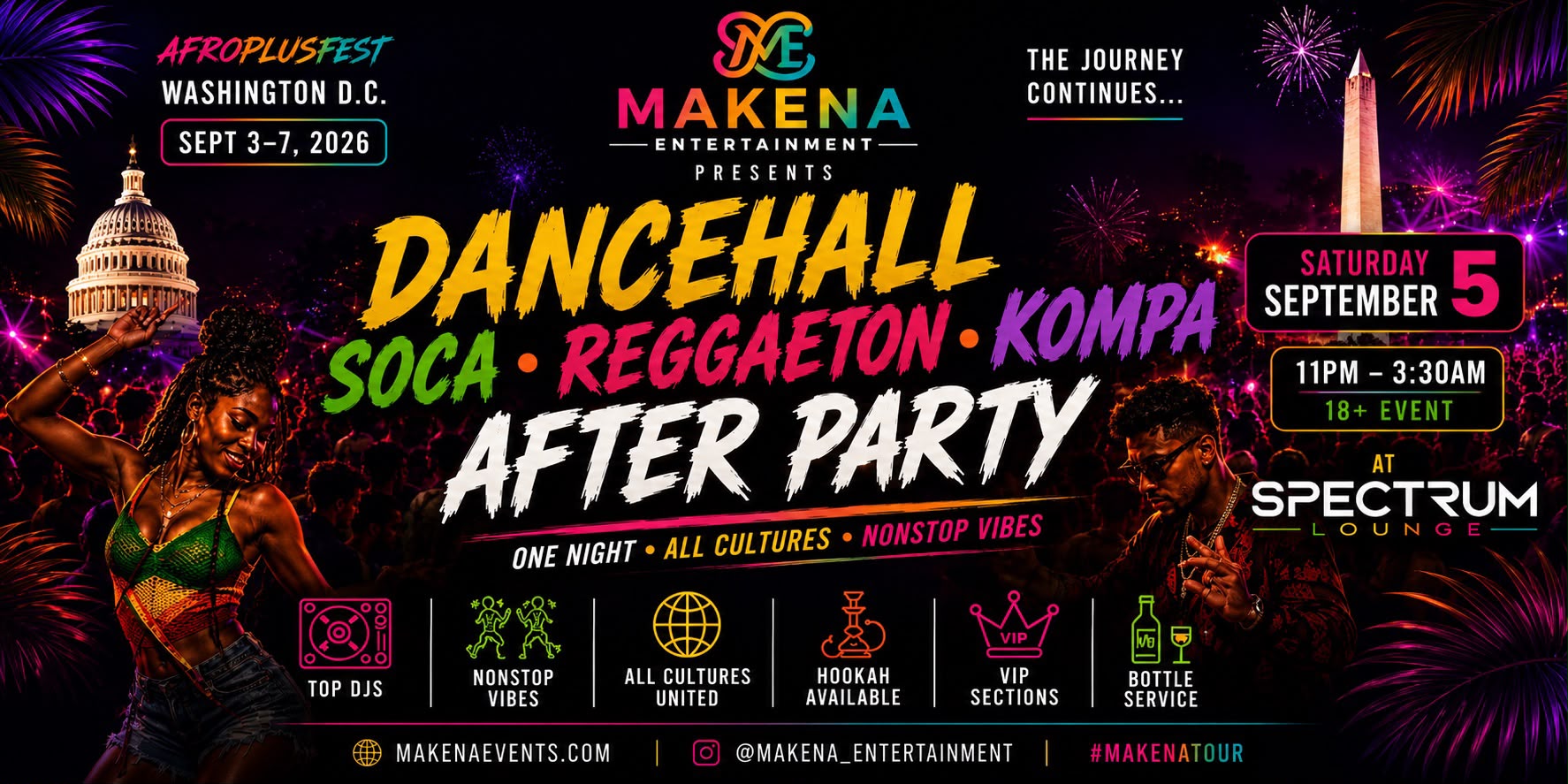 AfroPlusFest DC Dancehall Soca Reggaeton Kompa