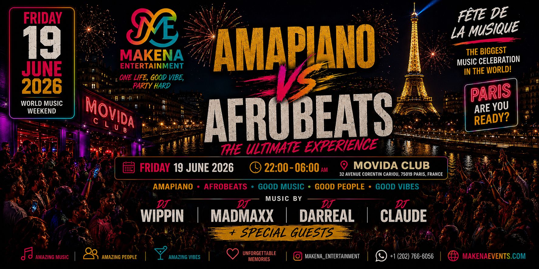 Afrobeats vs Amapiano Paris