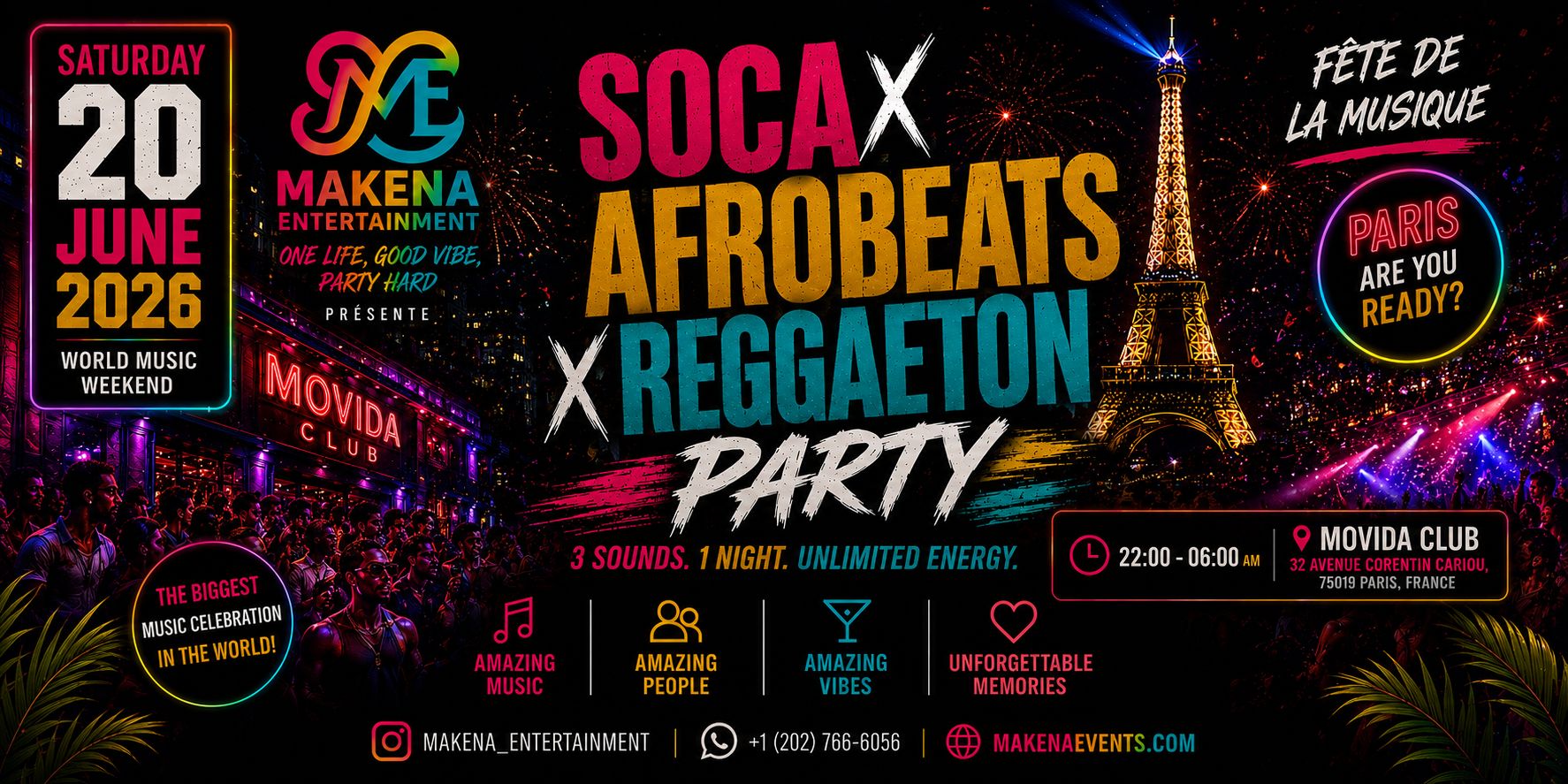 Afrobeats vs Amapiano Paris II - Night In Paris